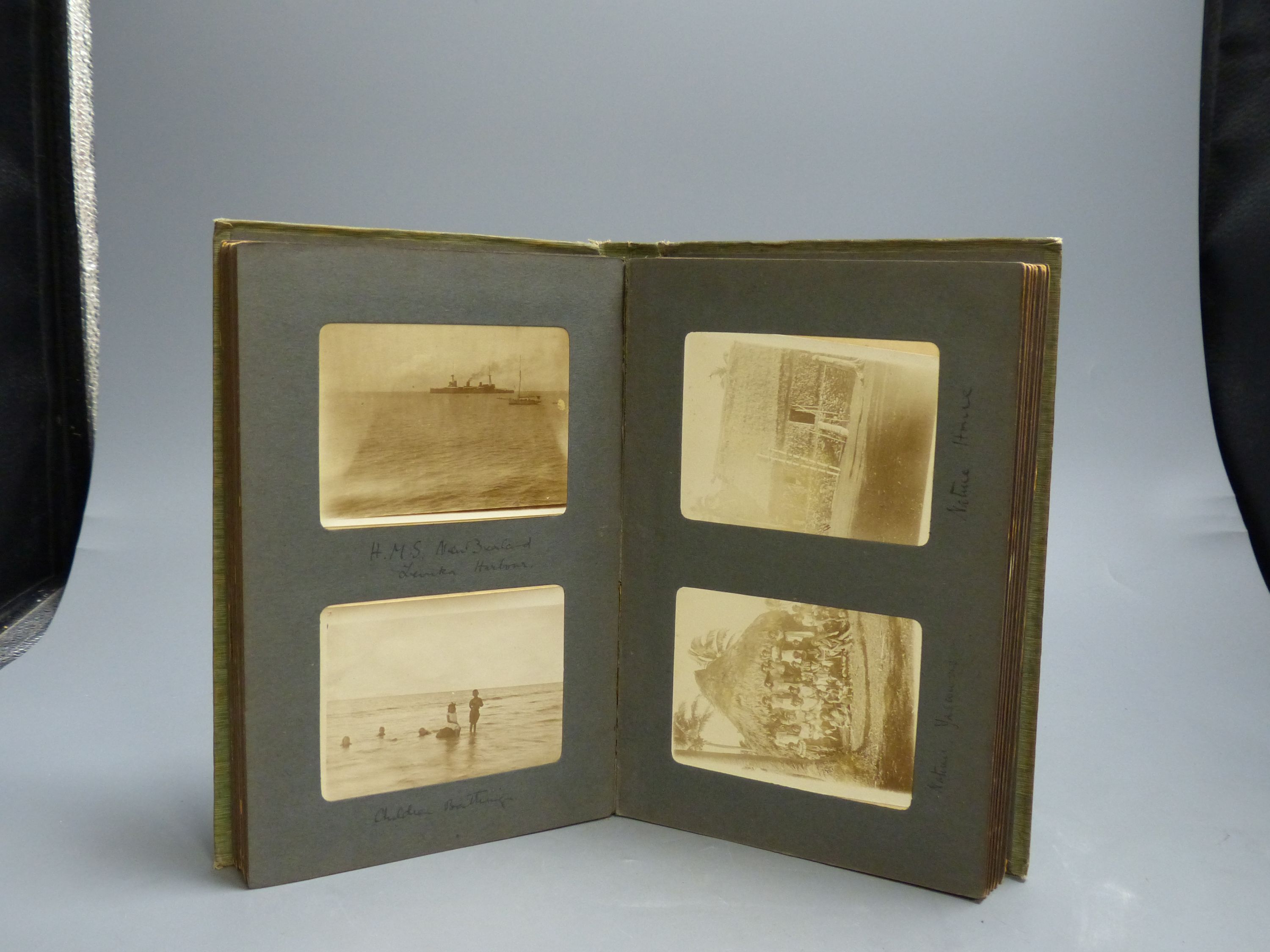 A photograph album, 70 early photographs, Indian/African